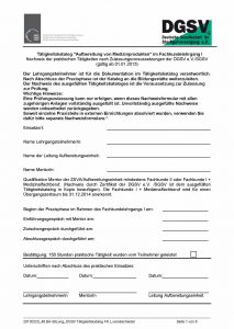 Tätigkeitskatalog «Aufbereitung von Medizinprodukten» im Fachkundelehrgang I